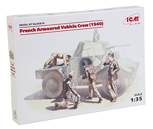 ICM 035615 - Plastikmodellbausatz, 1/35 WWII französische Panzerwagen-Besatzung von ICM