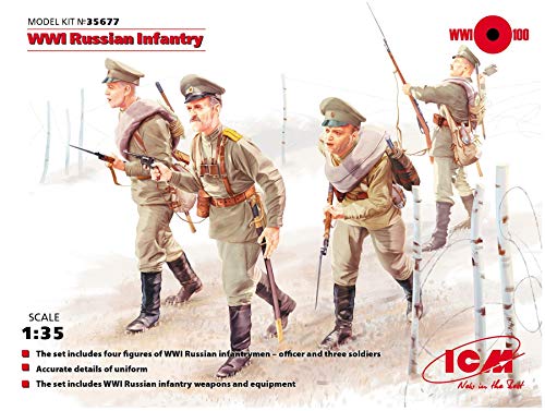 ICM 035677-1/35 WWI Russische Infanterie, 4 Figuren von ICM