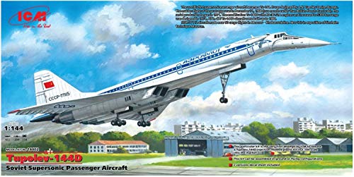 ICM 14402 - 1:144 Tupolev-144D, Soviet Supersonic Passenger Aircraft - Neu von ICM