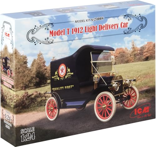 ICM 24008 Ford Auto Modellbausatz T 1912 Light Delivery Car, schwarz von ICM