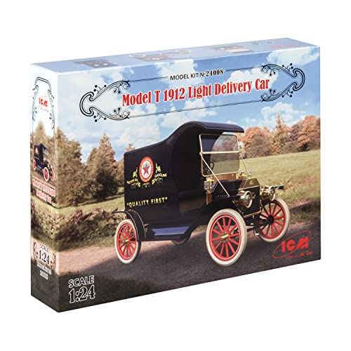 ICM 24008 Ford Auto Modellbausatz T 1912 Light Delivery Car, schwarz von ICM