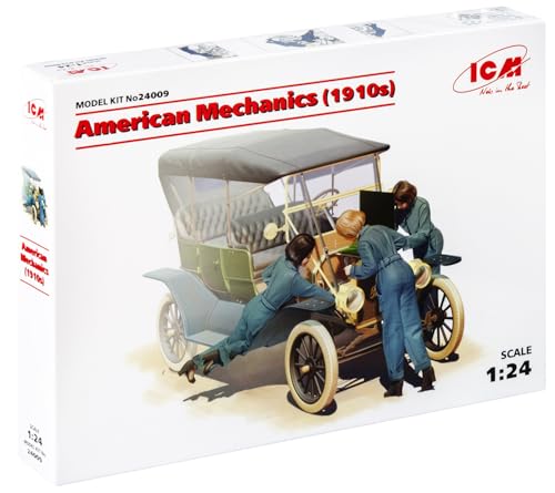 ICM 24009 Teil des Produkts Figuren American Mechanics 1910s, Schwarz, Extra groß von ICM