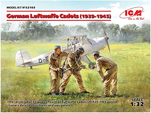 ICM 32103 German Luftwaffe Cadets(1939-1945)(3Figure Figuren, grau von ICM