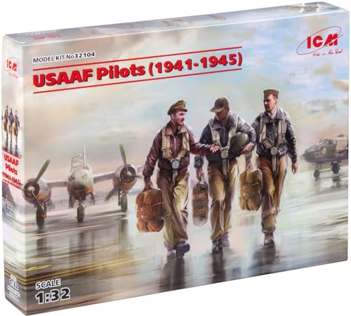 ICM 32104 USAAF Pilots (1941-1945) (3 Figuren, grau von ICM