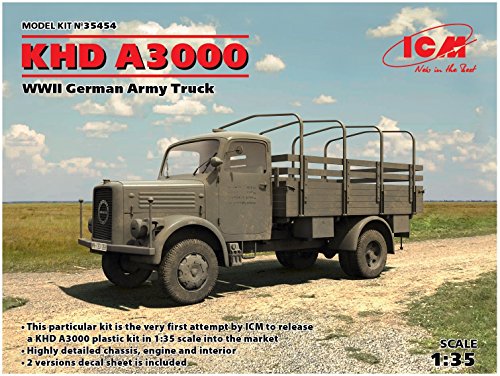 ICM 35454 KHD A3000, WWII German Truck Modellbausatz, grau von ICM