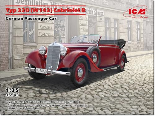 ICM 35543 - 1:35 Typ 320 (W142) Cabriolet B, German Passenger Car - Neu von ICM