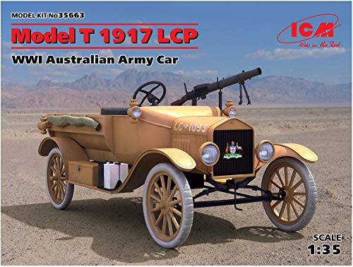 ICM 35663 Modellbausatz Model T 1917 LCP,WWI Australian Army Car von ICM