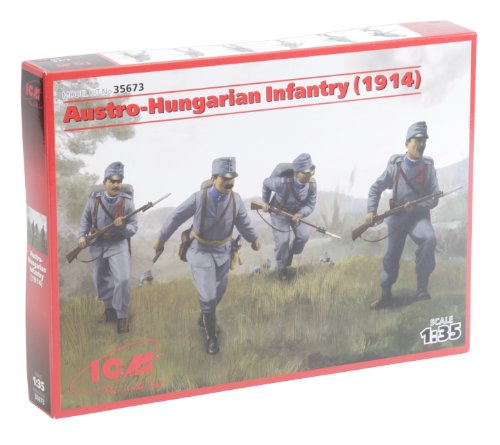 ICM 35673 - 1/35 WW I Österreichisch-Ungarische Infanterie 1914, Weiß von ICM