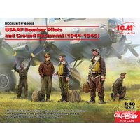 ICM 48088 1:48 USAAF Bomber Pilots and Ground Personnel (1944-1945) (100% new molds) von ICM