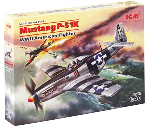 ICM 48154 Mustang 48154-1/48 P-51K, Sortiert, 1:48 von ICM