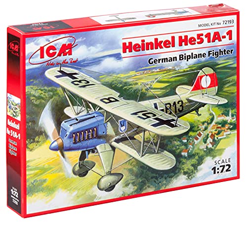 ICM 72193 - Heinkel He 51A-1, German Biplane Fighter von ICM