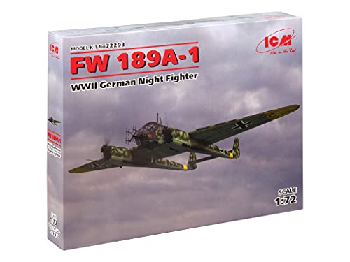 ICM 72293 ICM72293 189 Modellbausatz FW 189A-1 WWII German Night Fighter, Verschieden von ICM