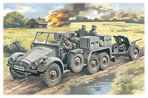 ICM 72461 Krupp 72461-Krupp L2H143 KFZ 69 withPAK 36, Transparente, Small von ICM