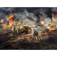 ICM DS3505 1:35 Battle of Kursk (July 1943) (T-34-76 early 1943), Pak 36(r) with Crew (4 figures)) von ICM