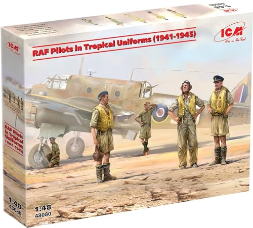 ICM Fitalldoit-Caps 1:48 - RAF-Piloten in tropischer Uniform (1941-45) von ICM