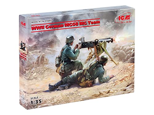 ICM ICM35645-1:35-WWII German MG08 MG Team 2 Figuren von ICM