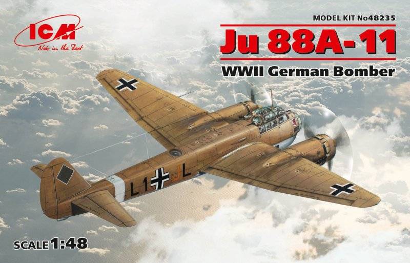 Junkers Ju 88 A-11, WWII German Bomber von ICM