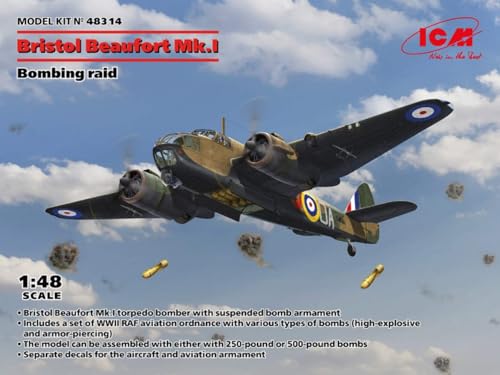 Leiter-Montage-Set kompatibel mit Bristol Beaufort Mk.I. BOMBING RAID KIT 1:48 ICM ICM48314 von ICM