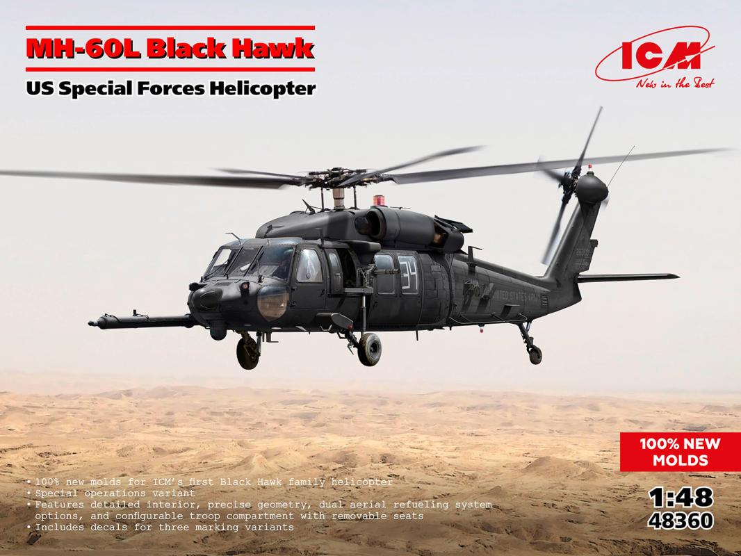 MH-60L Black Hawk, US Special Forces Helicopter von ICM