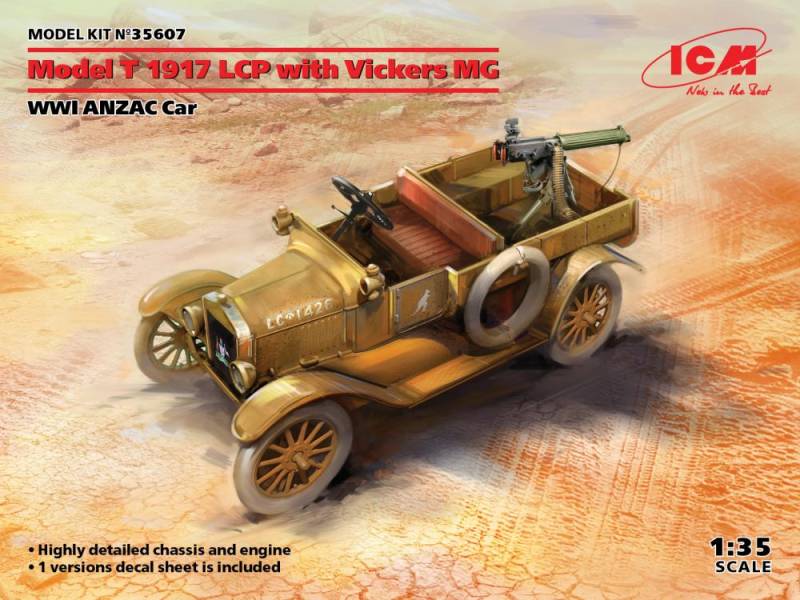 Model T 1917 LCP with Vickers MG - WWI ANZAC Car von ICM