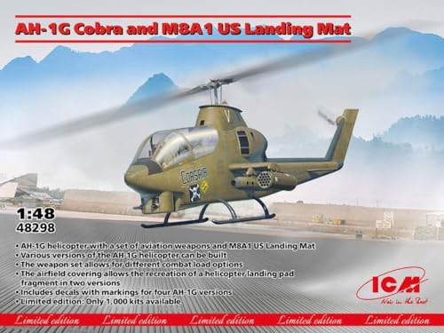 Modell im Maßstab ICM kompatibel mit AH-1G COBRA AND M8A1 US LANDING MAT KIT 1:48 Modell SCALE ICM48298 241217 von ICM