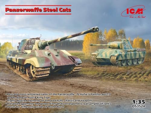 Modell im Maßstab ICM kompatibel mit PANZERWAFFE STEEL CATS KIT 1:35 Modell SCALE ICMDS3524 241217 von ICM