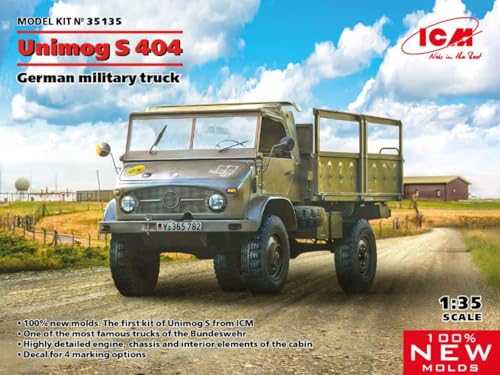 Modell in Maßstab ICM kompatibel mit UNIMOG S 404 GERMAN MILITARY TRUCK KIT 1:35 SCALE ICM35135 241217 von ICM