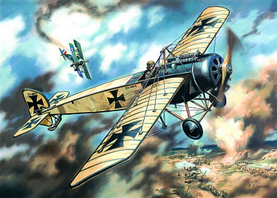 Pfalz E.IV Monoplane, WWI German Fighter von ICM