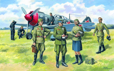 Soviet Air Force Pilots and Ground Personnel (1943-1945) von ICM