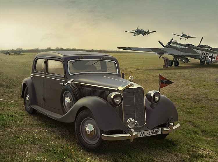 Typ 320 (W142) Saloon, WWII Staff car von ICM