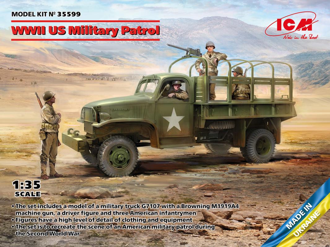 WWII US Military Patrol (G7107 with MG M1919A4) von ICM