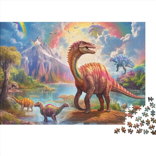 500 Stück Dinosaur World Kinder Lernen Kognitionsspielzeug, Denksportaufgaben Für Erwachsene, Spiele Aus Holz, Intelligenz-Puzzles 500pcs (52x38cm) von ICOBES