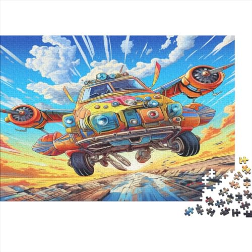 Future Car 500-teiliges Holzpuzzlespiel Für Erwachsene Und Kinder. Dekompressionsspiel 500pcs (52x38cm) von ICOBES