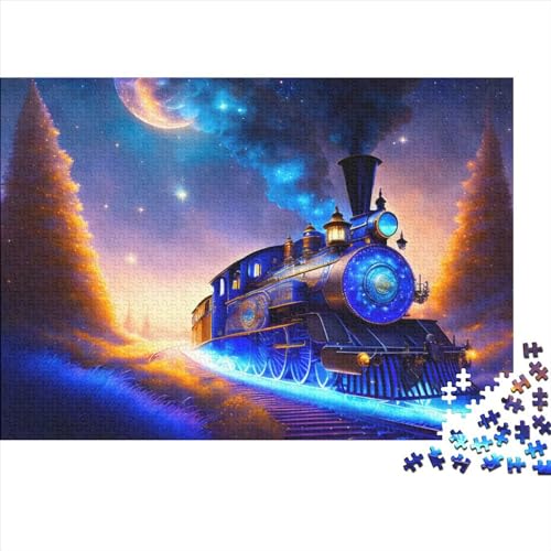 Holzpuzzle 500 Teile Steam Train Puzzle-Spielzeug Für Erwachsene 500pcs (52x38cm) Beste Heimdekoration von ICOBES