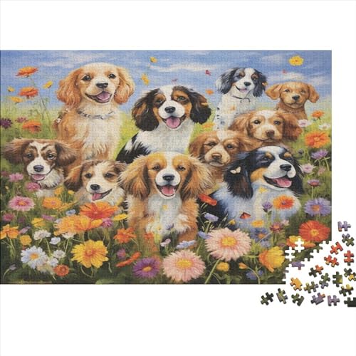 Puzzle 1000 Teile Cute Dog Puzzles Für Erwachsene 1000 Teile Ungelöstes Puzzle 1000pcs (75x50cm) von ICOBES
