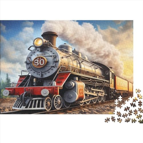 Steam Train Puzzles Für Erwachsene 300 Teile Puzzles Für Erwachsene Puzzles 300 Teile Für Erwachsene Anspruchsvolles Spiel 300pcs (40x28cm) von ICOBES