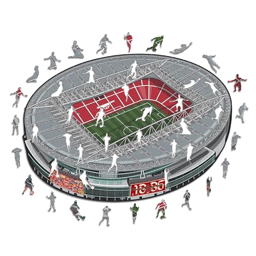 Iconic Puzzles, Arsenal FC Emirates Stadion, 100% ökologisch nachhaltiges Holzpuzzle mit offizieller Lizenz, Größe S, 150 Teile Iconic Puzzles, Arsenal FC Emirates Stadion, 100% ökologisch nachhaltiges Holzpuzzle mit offizieller Lizenz, Größe S, 150 Teile von Iconic Puzzles