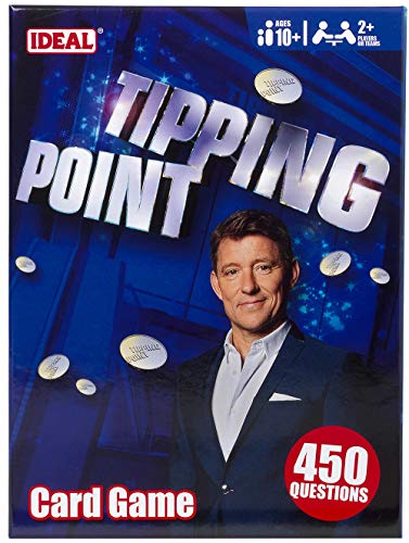 IDEAL , Tipping Point Card Game: Includes 450 Questions , Family TV Show Board Game, for 2+ Players , Ages 10+ von IDEAL