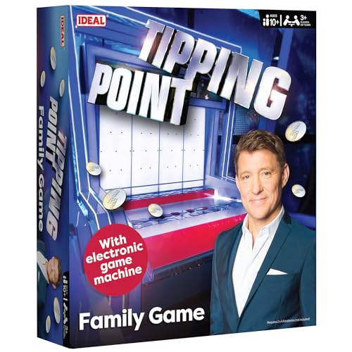 IDEAL , Tipping Point game: with electronic Tipping Point Machine and all new questions , Family TV Show Board Game , For 3+ Players or teams , Ages 10+ von IDEAL