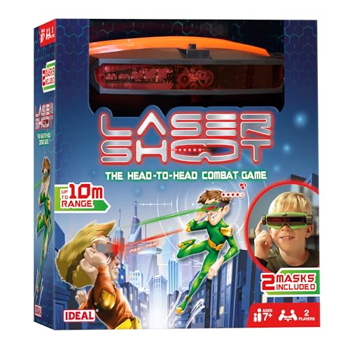 IDEAL Laser Shoot: Elektronisches Laser-Kampfspiel, Kopf-an-Kopf-Kampfspiel, für 2 Spieler, für Familie und Kinder ab 7 Jahren IDEAL Laser Shoot: Elektronisches Laser-Kampfspiel, Kopf-an-Kopf-Kampfspiel, für 2 Spieler, für Familie und Kinder ab 7 Jahren von IDEAL