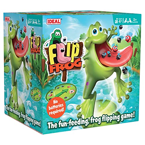 Ideal , Flip Frog: The Fun-Feeding, Frog Flipping Action Game!, Kids Games, for 2+ Players, Ages 4+ von IDEAL