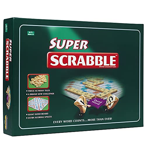 Ideal Super Scrabble: Twice as Many Tiles and a Giant-Sized Board, Classic Games, for 2-4 Players, Ages 10+ von IDEAL