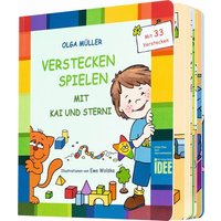 idee+spiel 220-10025 KIKI & STERNI Spielbuch „Verstecken spielen mit Kai und Sterni" von IDEE+SPIEL