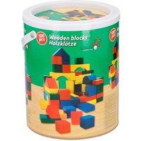 idee+spiel 44025 100 Holzbausteine in Trommel von IDEE+SPIEL