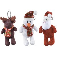 idee+spiel 820-13270 Strickfigur-Schlüsselanhänger im Weihnachtsdesign, sortiert von IDEE+SPIEL