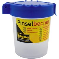 Idena 623031 Idena Pinselbecher mit Deckel, Kunststoff, blau von IDENA