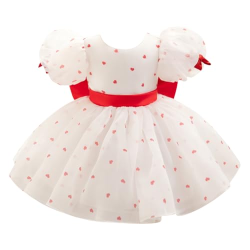 IDOPIP Mädchen Prinzessin Kostüm Halloween Taufkleid Prinzessinenkleid Karneval Verkleidung Outfit Für Karneval Weihnachten Mottoparty Cosplay Baby Kleider 6 Monate-3 Jahre weiß 2-3 Jahre von IDOPIP