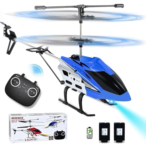 IEEILULU Helikopter ferngesteuert, RC Hubschrauber, 2.4G Hubschrauber Ferngesteuert mit LED-Licht, RC Heli mit Schwebefunktion, Indoor Spielzeug Geschenk für Jungen Mädchen Erwachsene,Blau von IEEILULU