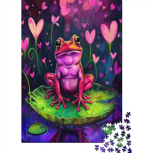 Frosch 1000 Teile, Impossible Puzzle,GesKükenlichkeitsspiel Für Die Ganze Familie, Erwachsenenpuzzle Ab 14 Jahren Puzzel 1000pcs (75x50cm) von IEJKLUVWX