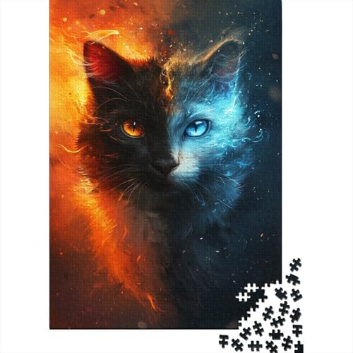 Kat Puzzle 1000 Teile Puzzle Für Erwachsene Und Kinder Ab 14 Jahren,Puzzlespiel Erwachsenen Puzzlespiel Puzzel 1000pcs (75x50cm) von IEJKLUVWX